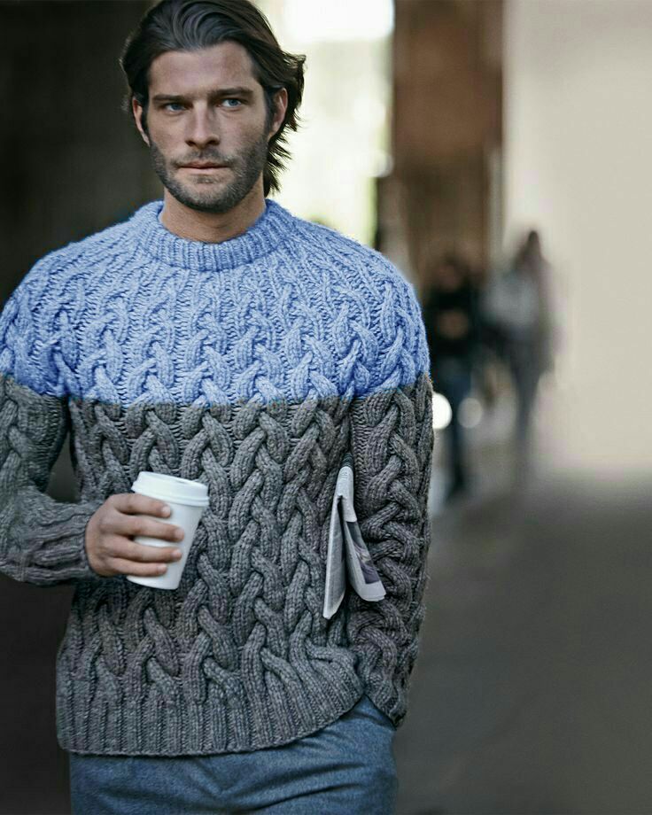 Custom Knit Men's Crewneck Sweater 266B